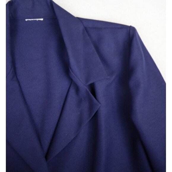 VINTAGE WOMEN'S BLUE POLYESTER PANT SUIT - SIZE PS - Picture 7 of 16
